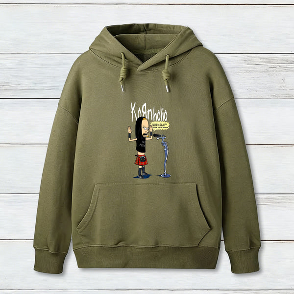 Nu Metal Rock Band Cartoon Parody Teeforgeeks Hoodie