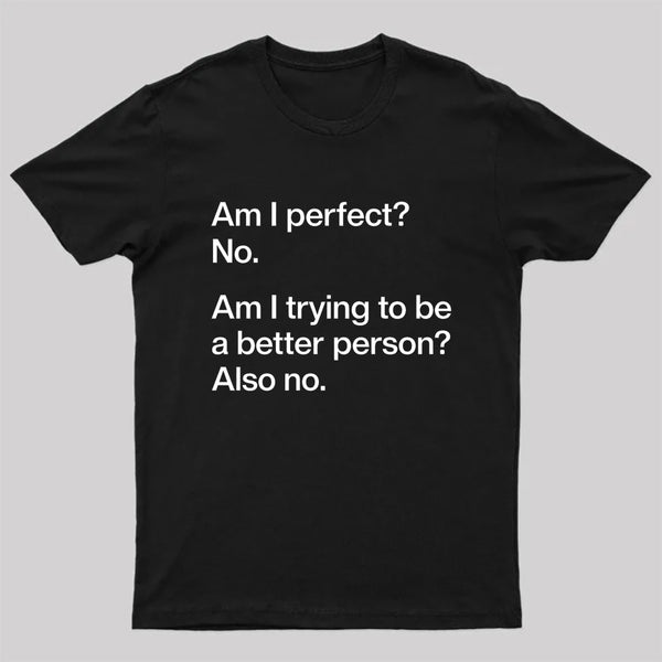 Am I Perfect No T-Shirt