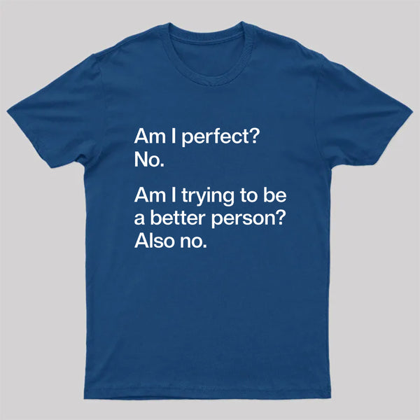 Am I Perfect No T-Shirt