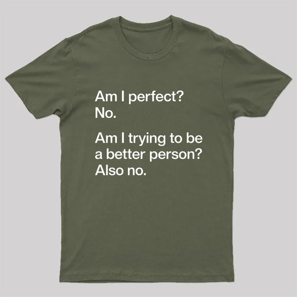 Am I Perfect No T-Shirt