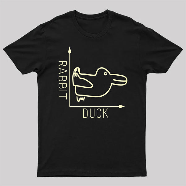 Rabbit or Duck Funny Geek T-Shirt