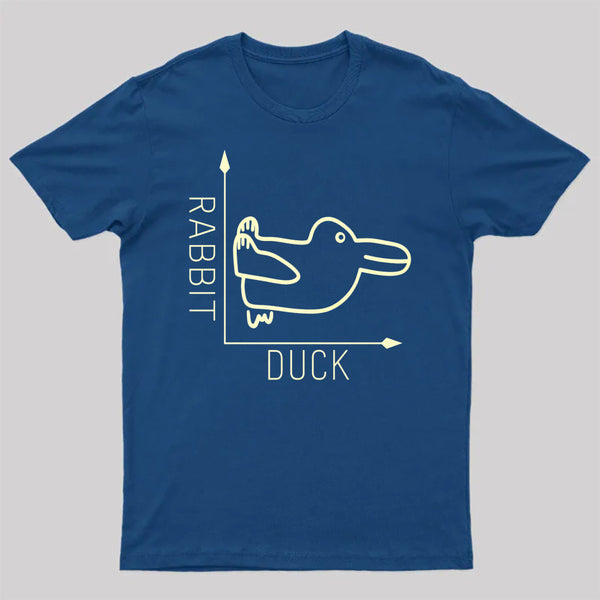 Rabbit or Duck Funny Geek T-Shirt