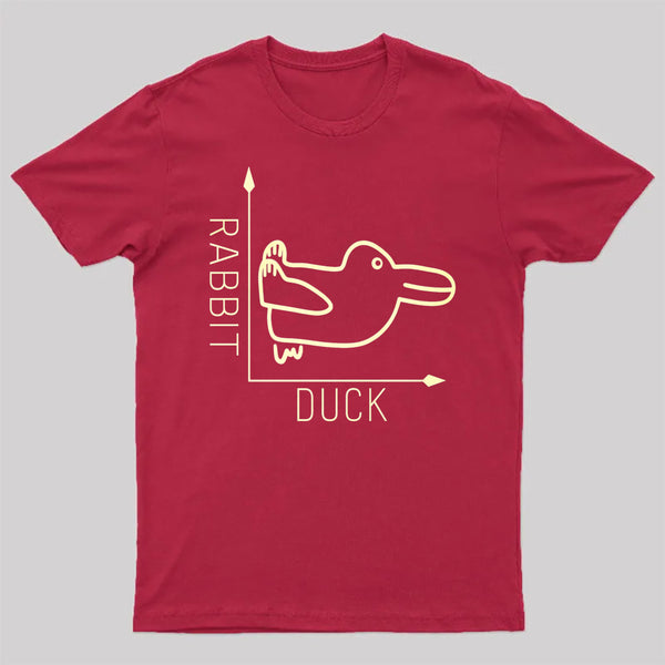 Rabbit or Duck Funny Geek T-Shirt