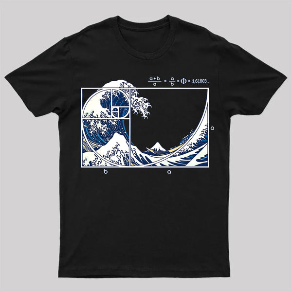 The Great Fibonacci Wave Science Geek T-Shirt