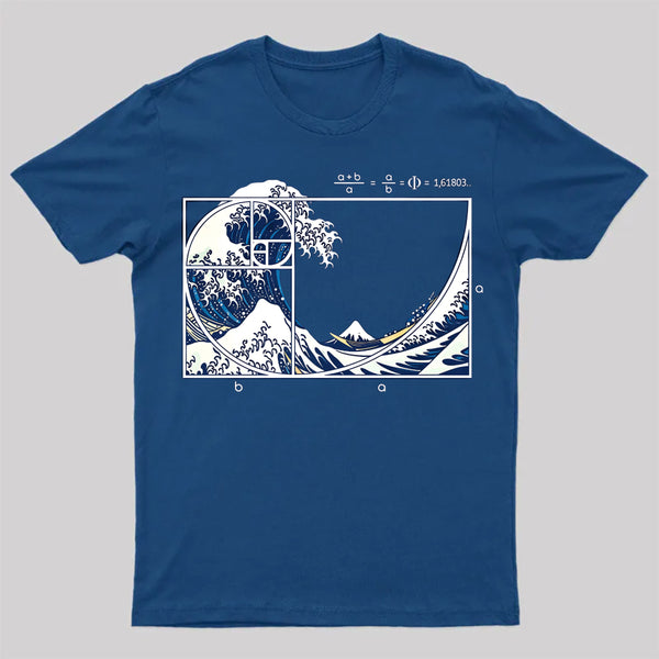 The Great Fibonacci Wave Science Geek T-Shirt