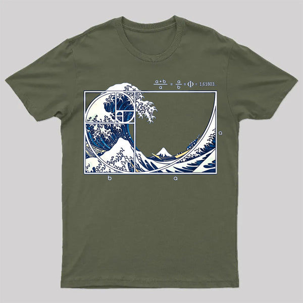 The Great Fibonacci Wave Science Geek T-Shirt