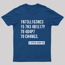Intelligence - Stephen Hawking Science Nerd T-Shirt