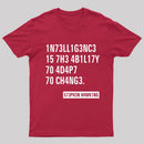 Intelligence - Stephen Hawking Science Nerd T-Shirt