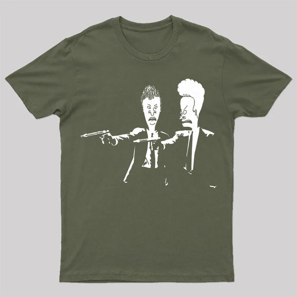 Beavis And Butthead Pulp Fiction Nerd T-Shirt