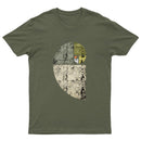 Distressed Fibonacci Spiral Geek Graphic T-Shirt