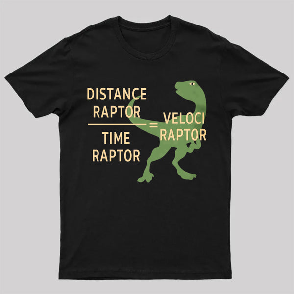 Equations Of Motion Science Velociraptor T-Shirt