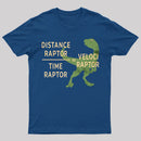 Equations Of Motion Science Velociraptor T-Shirt