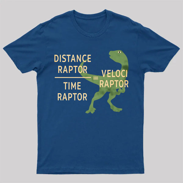 Equations Of Motion Science Velociraptor T-Shirt