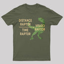Equations Of Motion Science Velociraptor T-Shirt