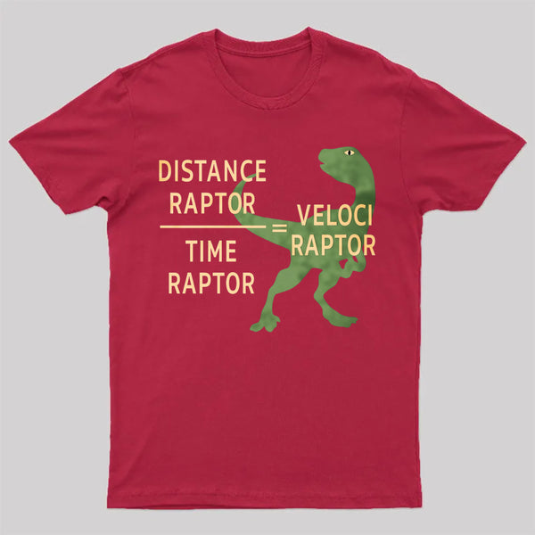 Equations Of Motion Science Velociraptor T-Shirt