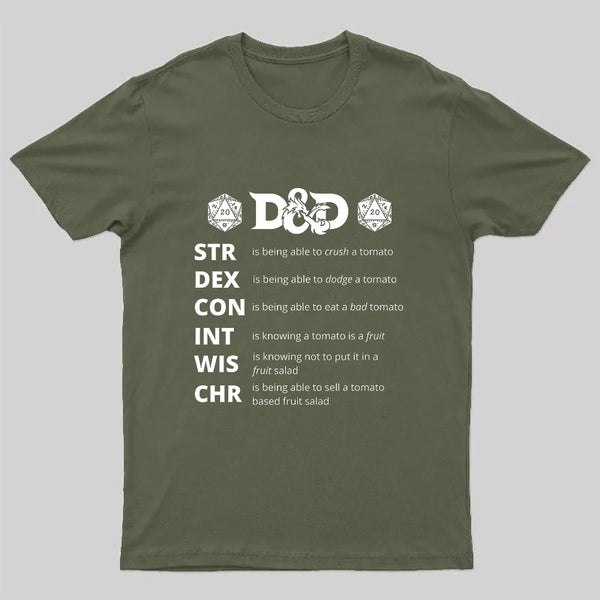 Dungeons And Dragons Gift Geek T-Shirt