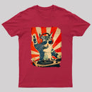 Rock Music Cat Vintage Geek T-Shirt