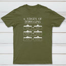 6 Stages Of Debugging Computer Programming T-Shirt