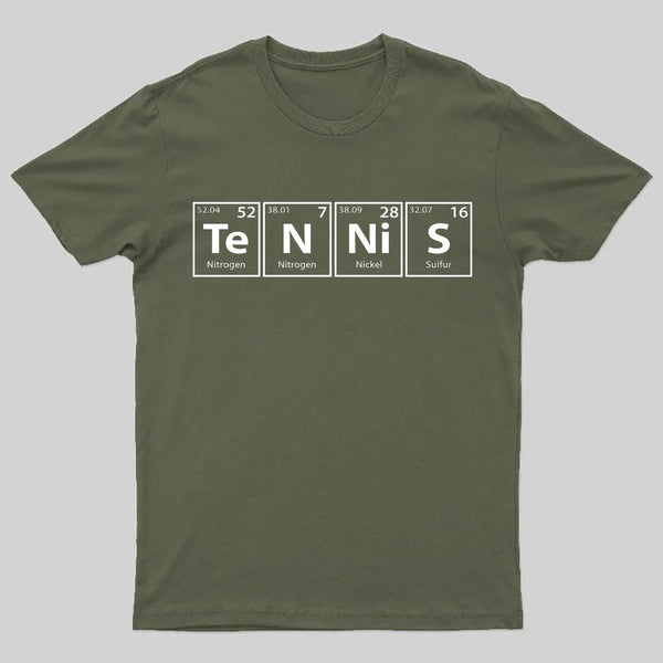Tennis (Te-N-Ni-S) Periodic Elements T-Shirt
