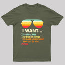 Funny Music lover Gift I Want It All T-Shirt