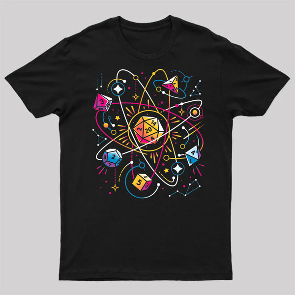 Orbital Atomic Dice Geek T-Shirt