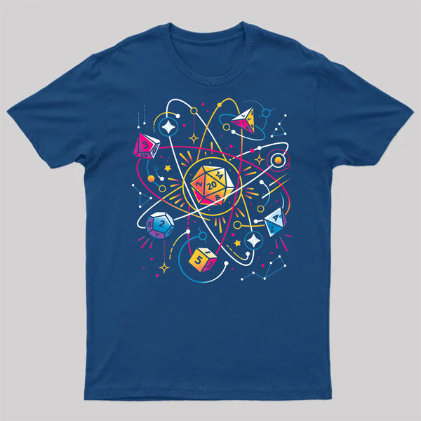 Orbital Atomic Dice Geek T-Shirt