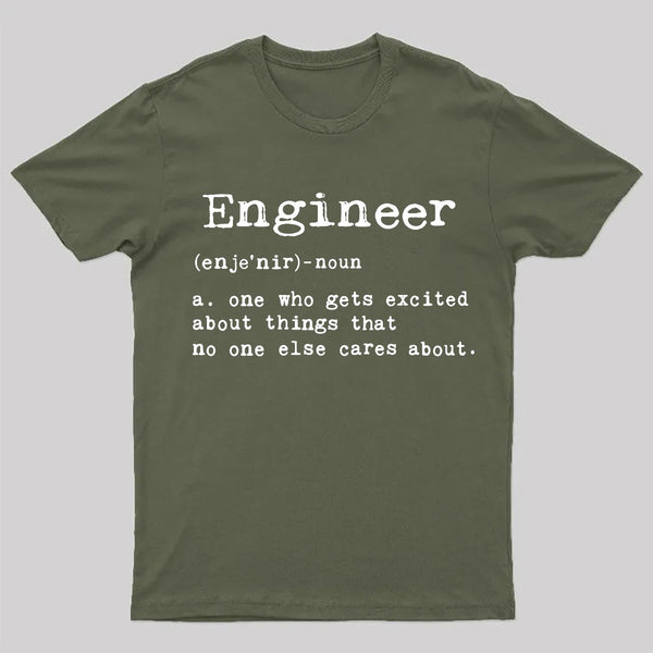 Engineer Definition Nerd T-Shirt