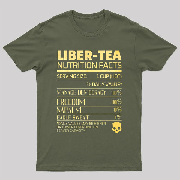 Liber-tea one cup at a time! helldivers T-Shirt
