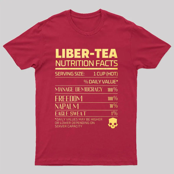 Liber-tea one cup at a time! helldivers T-Shirt
