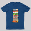 Classic Banned Books Stack Geek T-Shirt