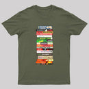 Classic Banned Books Stack Geek T-Shirt
