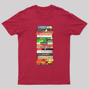 Classic Banned Books Stack Geek T-Shirt
