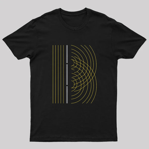 Double Slit Light Wave Particle Science Experiment T-Shirt