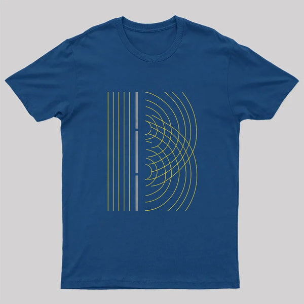 Double Slit Light Wave Particle Science Experiment T-Shirt