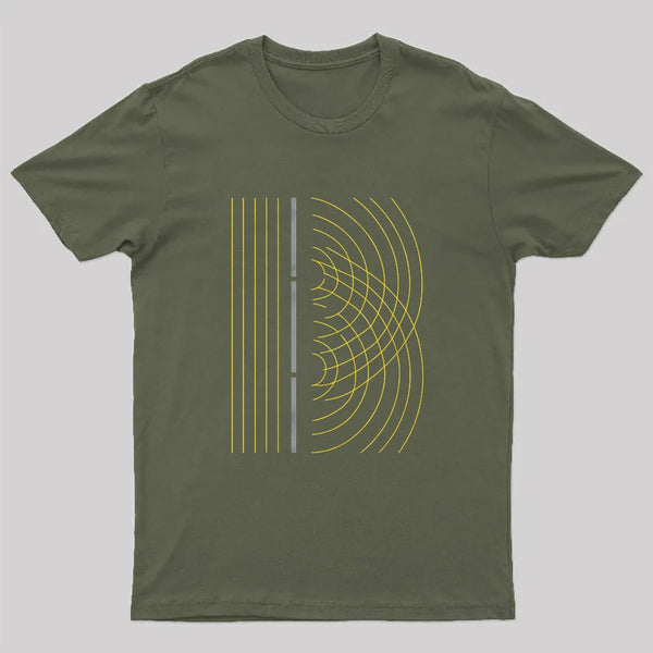 Double Slit Light Wave Particle Science Experiment T-Shirt