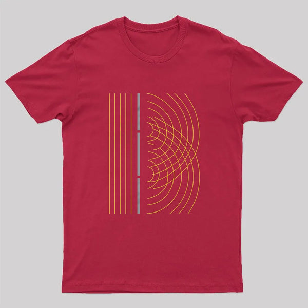Double Slit Light Wave Particle Science Experiment T-Shirt