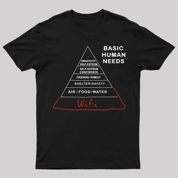 Human Needs Wifi T-Shirt