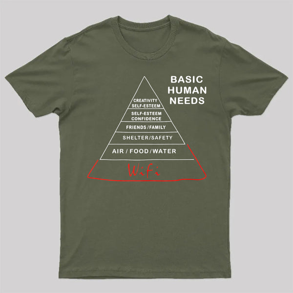 Human Needs Wifi T-Shirt