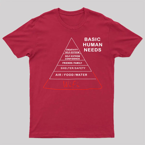 Human Needs Wifi T-Shirt