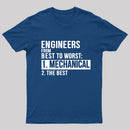 Engineers From Best To Worst Mechanical Engineering T-Shirt