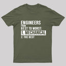 Engineers From Best To Worst Mechanical Engineering T-Shirt
