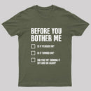 Tech Support IT Checklist T-Shirt