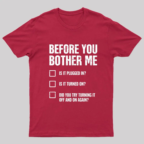 Tech Support IT Checklist T-Shirt