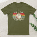 Never Forget Pluto Retro Style Geek T-Shirt