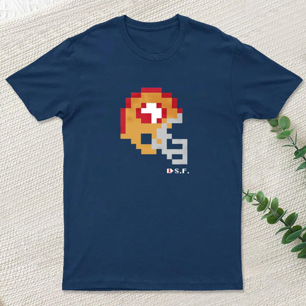 49ers Tecmo Bowl Helmet Geek T-Shirt