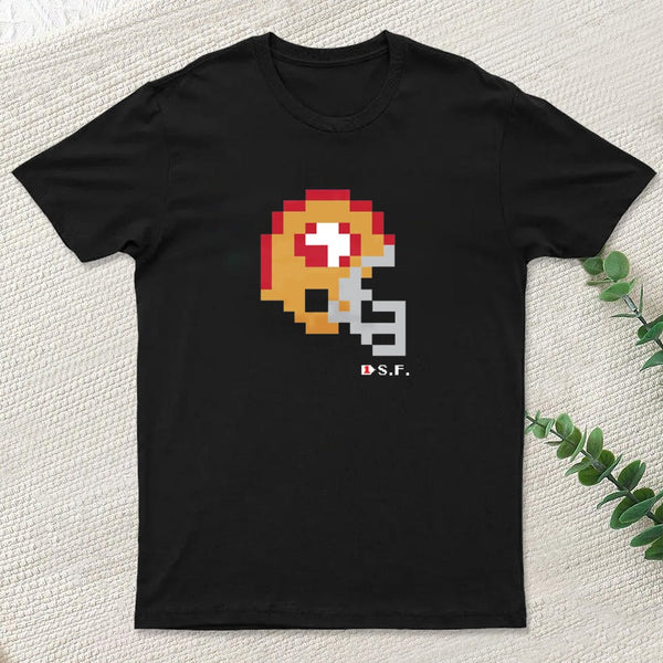 49ers Tecmo Bowl Helmet Geek T-Shirt