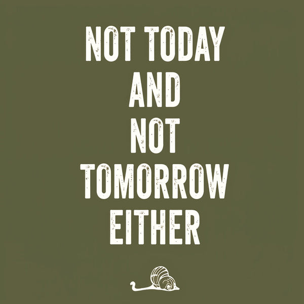 MEH Not Today Front and Back Printed Geek T-Shirt