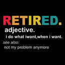Retired Definition, Funny Retired Classic Geek T-Shirt