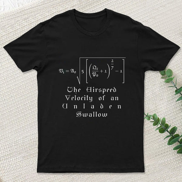 The Airspeed Velocity of an Unladen Swallow Nerd T-Shirt