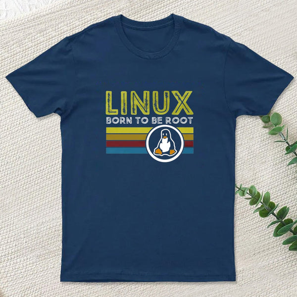 Linux Born To Be Root Geek T-Shirt